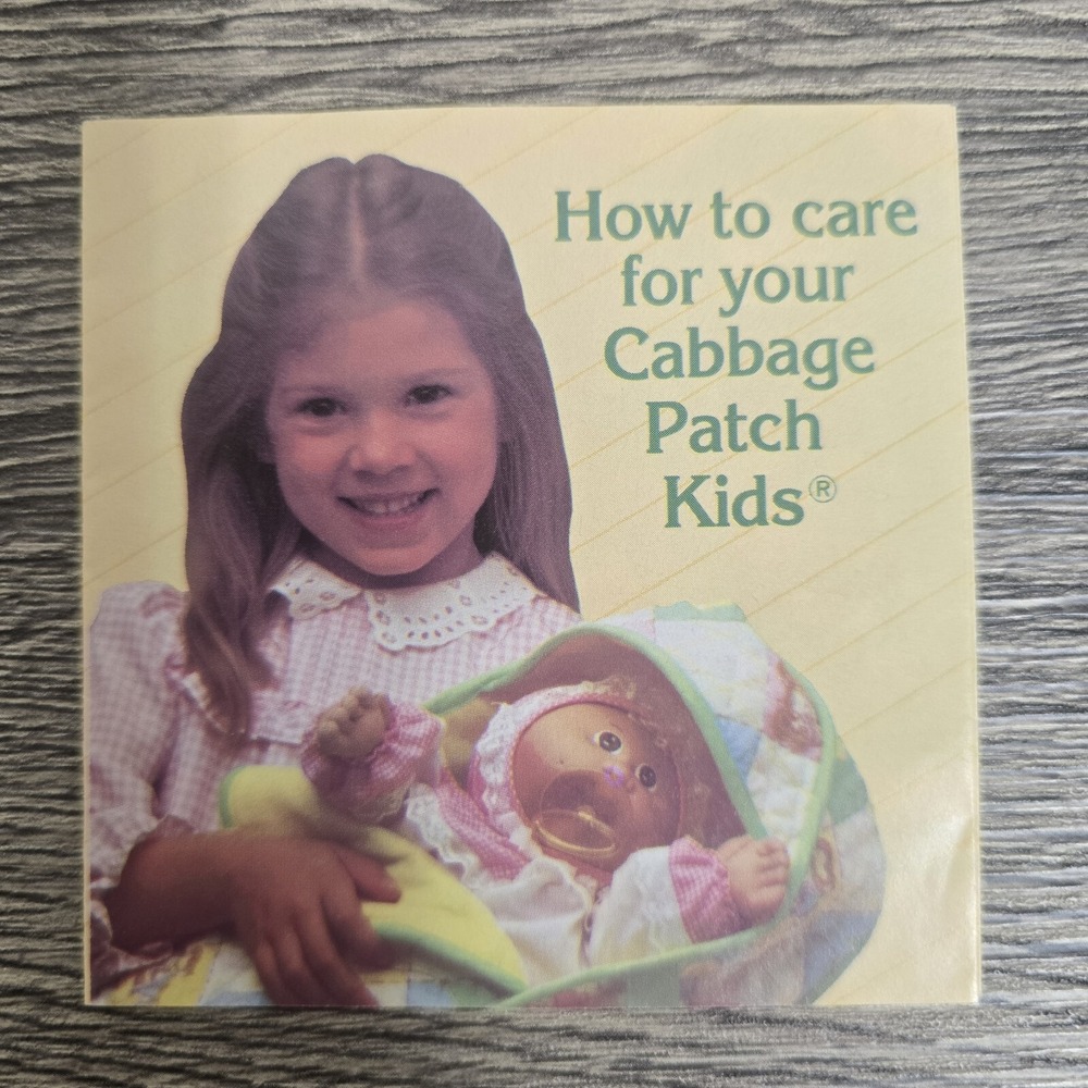 1985 How to care for your‎ Cabbage Patch Kids Flyer Pamplet Coleco 3x3